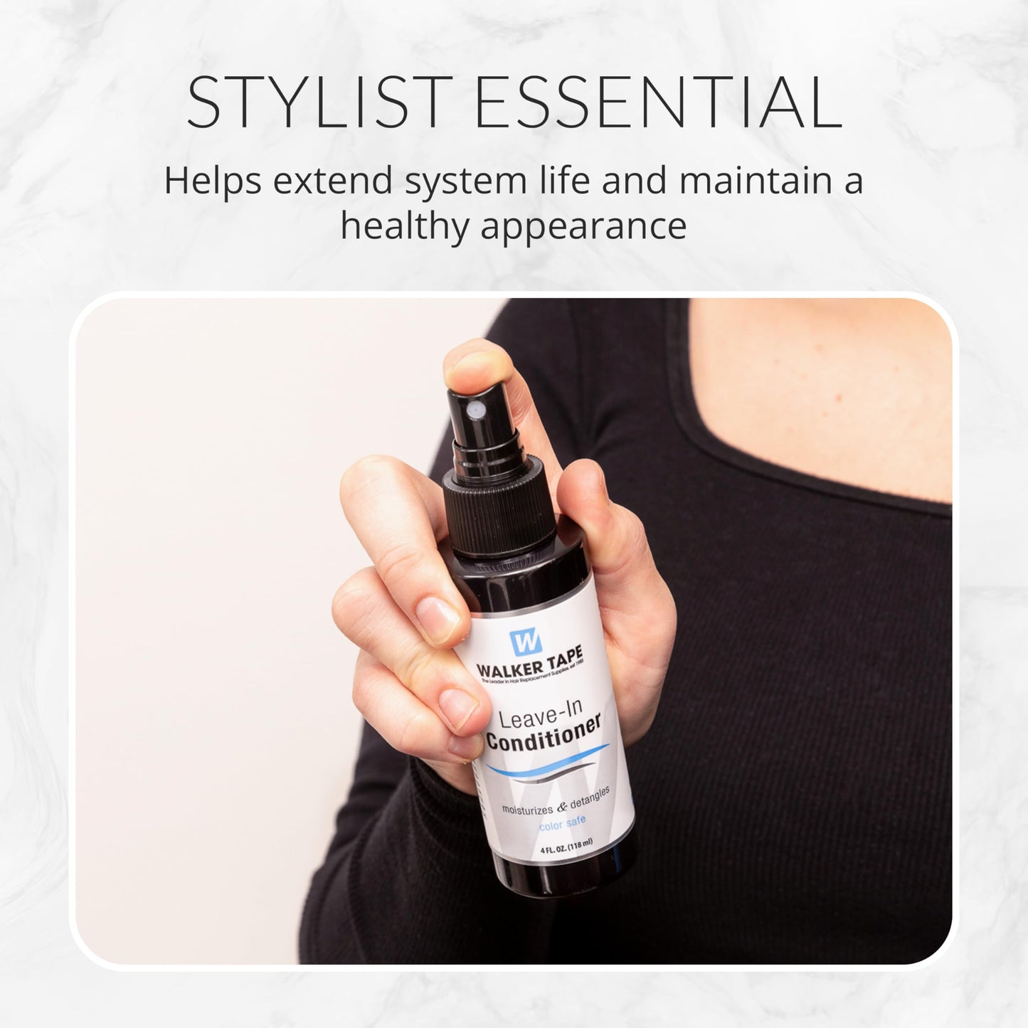 Walker Tape Leave-In Conditioner Spray 4 fl oz for Wig Installs, Lace Systems, Toupee Applications, Hair Tape Prep and Adhesive Strips Use Offering Beauty & Personal Care Walker Tape