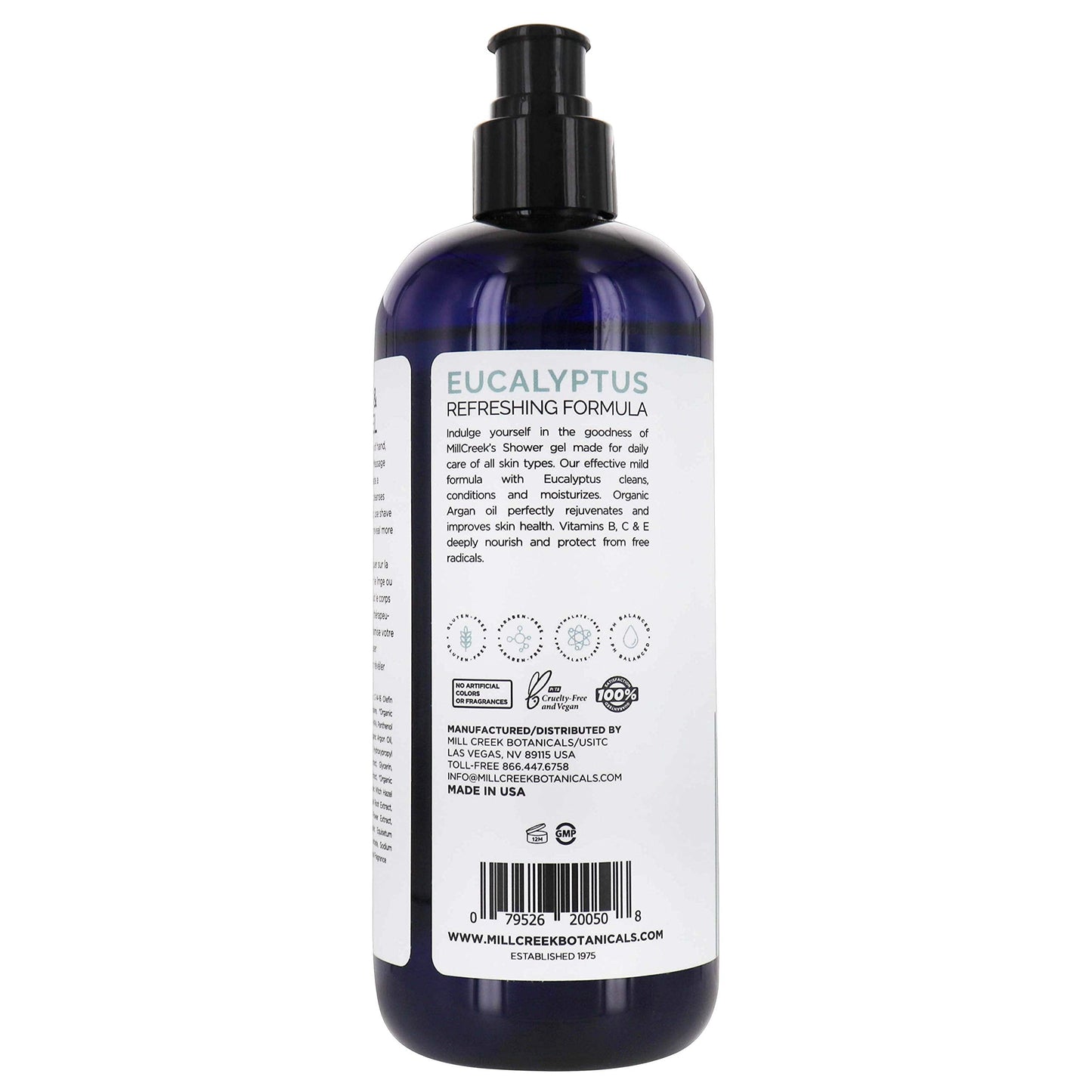 Eucalyptus Shower Gel 14 oz Beauty & Personal Care Mill Creek