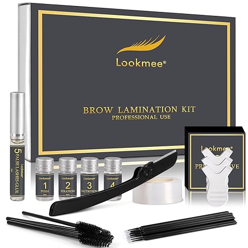 Lookmee Eyebrow Lamination Kits, Professional Instant Eyebrow Lift Kit, At Home DIY Long Lasting Eyebrow Perming Kit for Fuller and Messy Eyebrows Beauty & Personal Care Lookmee