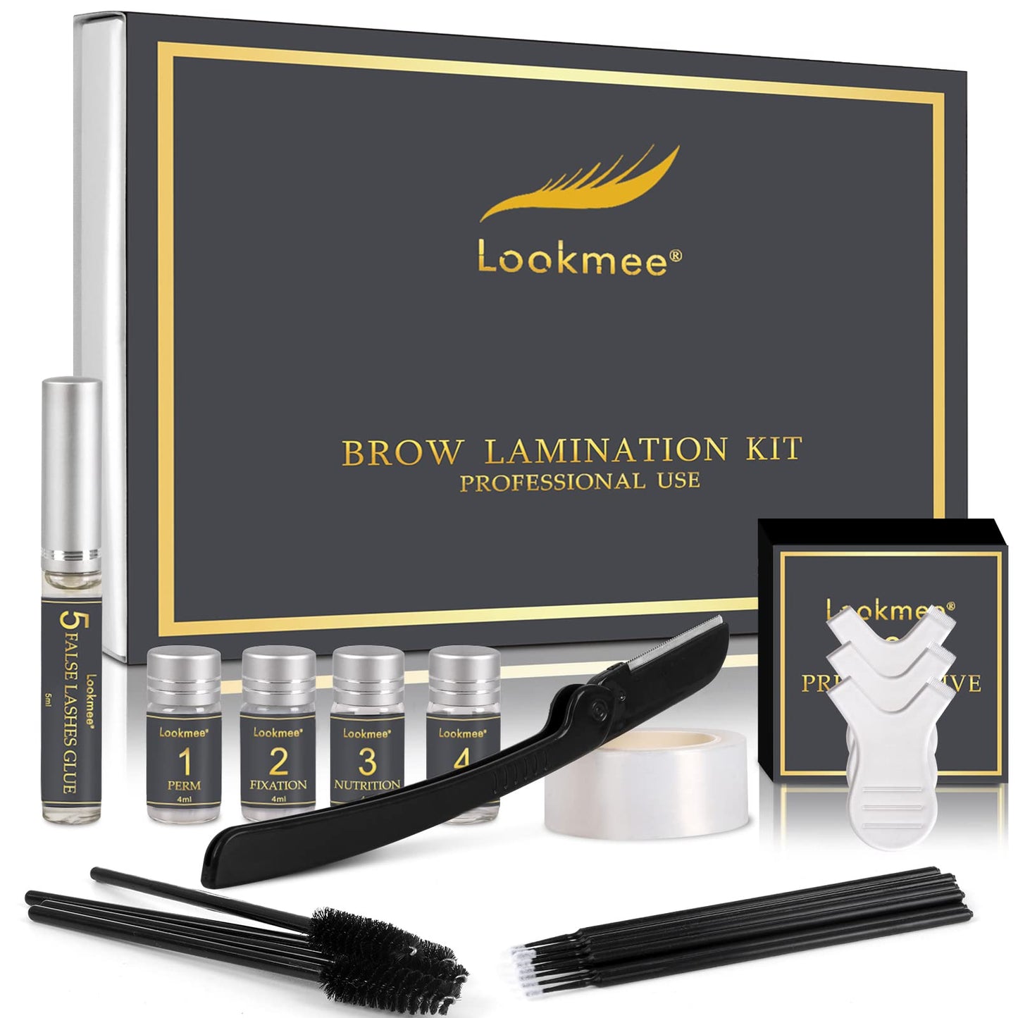 Lookmee Eyebrow Lamination Kits, Professional Instant Eyebrow Lift Kit, At Home DIY Long Lasting Eyebrow Perming Kit for Fuller and Messy Eyebrows Beauty & Personal Care Lookmee