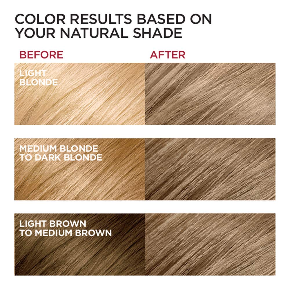 L'Oreal Paris Excellence Crème Permanent Hair Dye, Triple Care Hair Color with Pro-Keratine Complex for 100% Gray Hair Coverage, 7.5A Medium Ash Beauty & Personal Care L'Oreal Paris