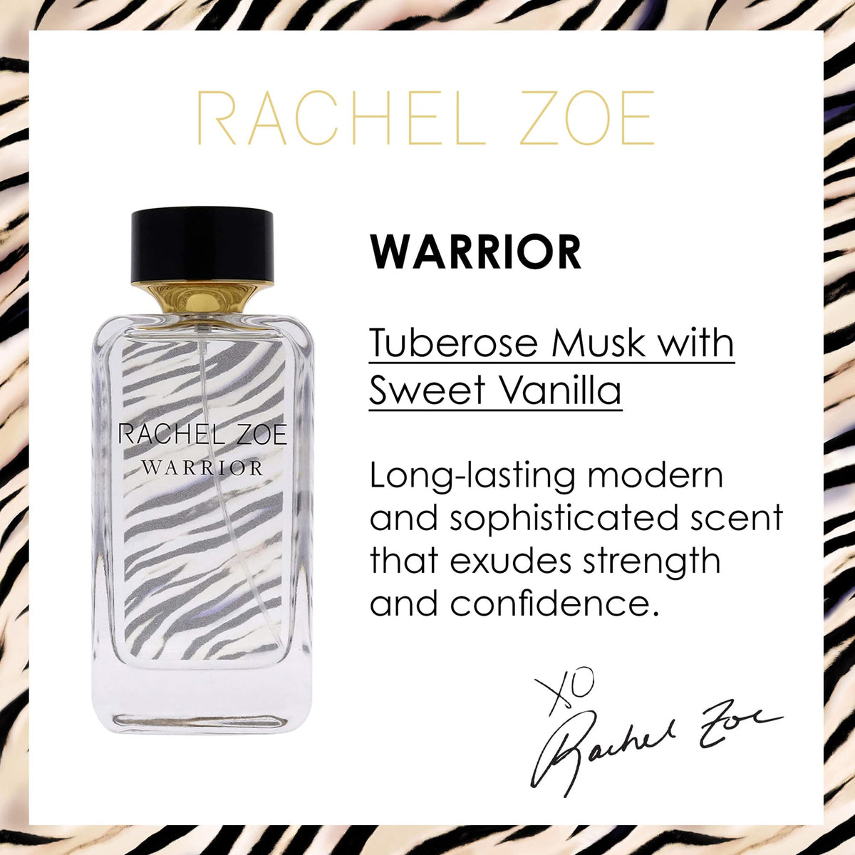 Rachel Zoe Warrior EDP Perfume for Women - Long-Lasting Luxury perfume with Fruity scents with notes of Tuberose, Musk & Patchouli - Gift for women Beauty & Personal Care Rachel Zoe