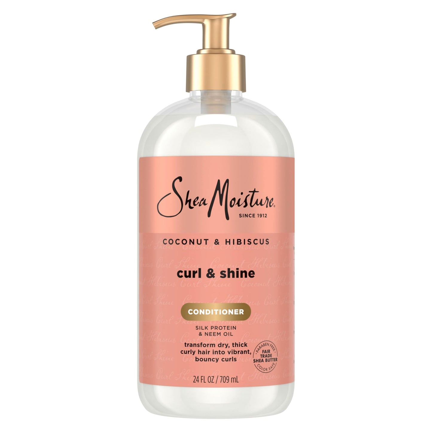 Shea Moisture Curl & Shine Conditioner Coconut & Hibiscus, for Thick, Curly Hair, to Moisturize & Soften, 24 Fl oz Beauty & Personal Care Shea Moisture