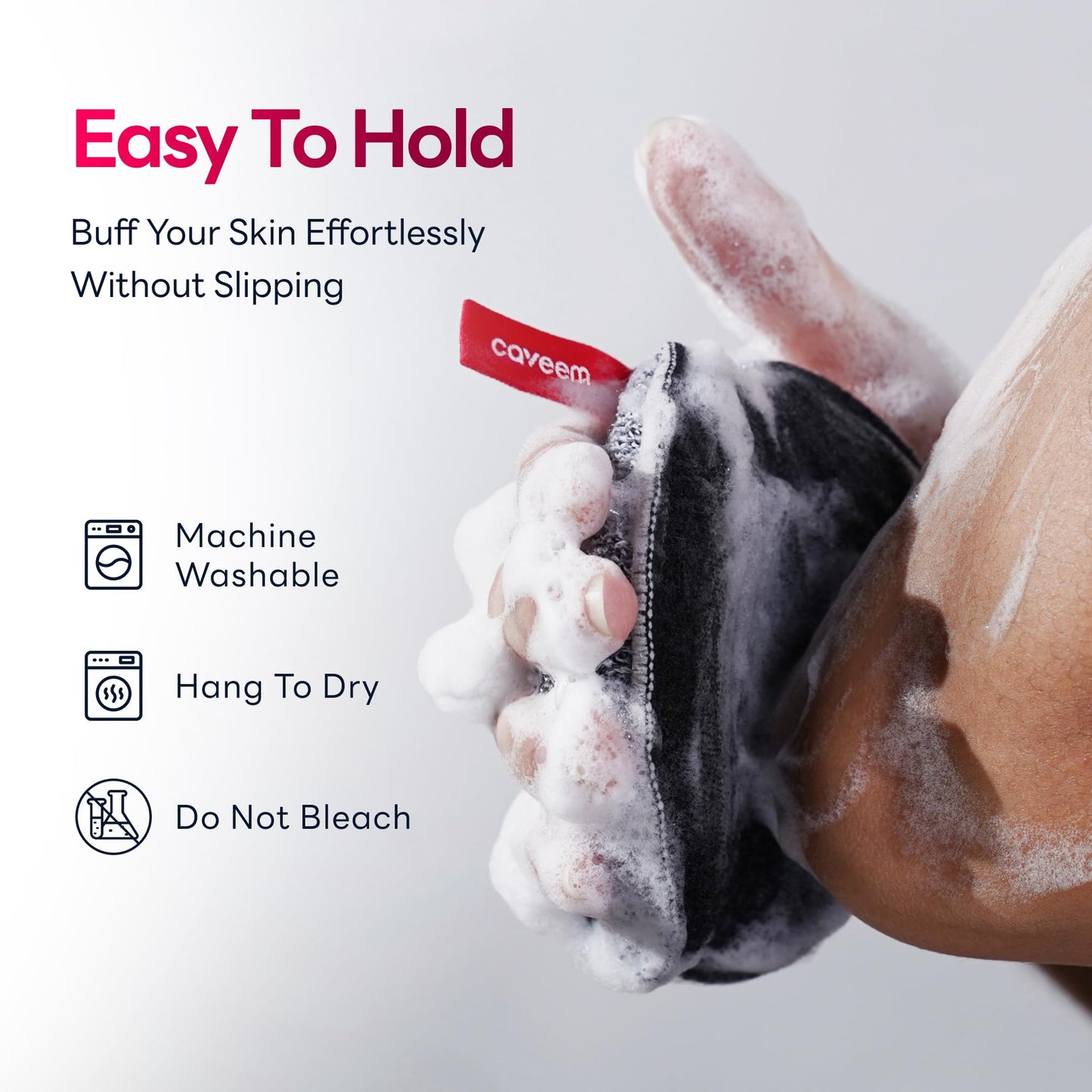 Caveem Exfoliating Body Scrubber, Bath and Body Scrub Buffer, Body Exfoliator for Remove Dead Skin, Gentle and Rough Lightweight Sponge for Shower (2 Beauty and Personal Care CAVEEM