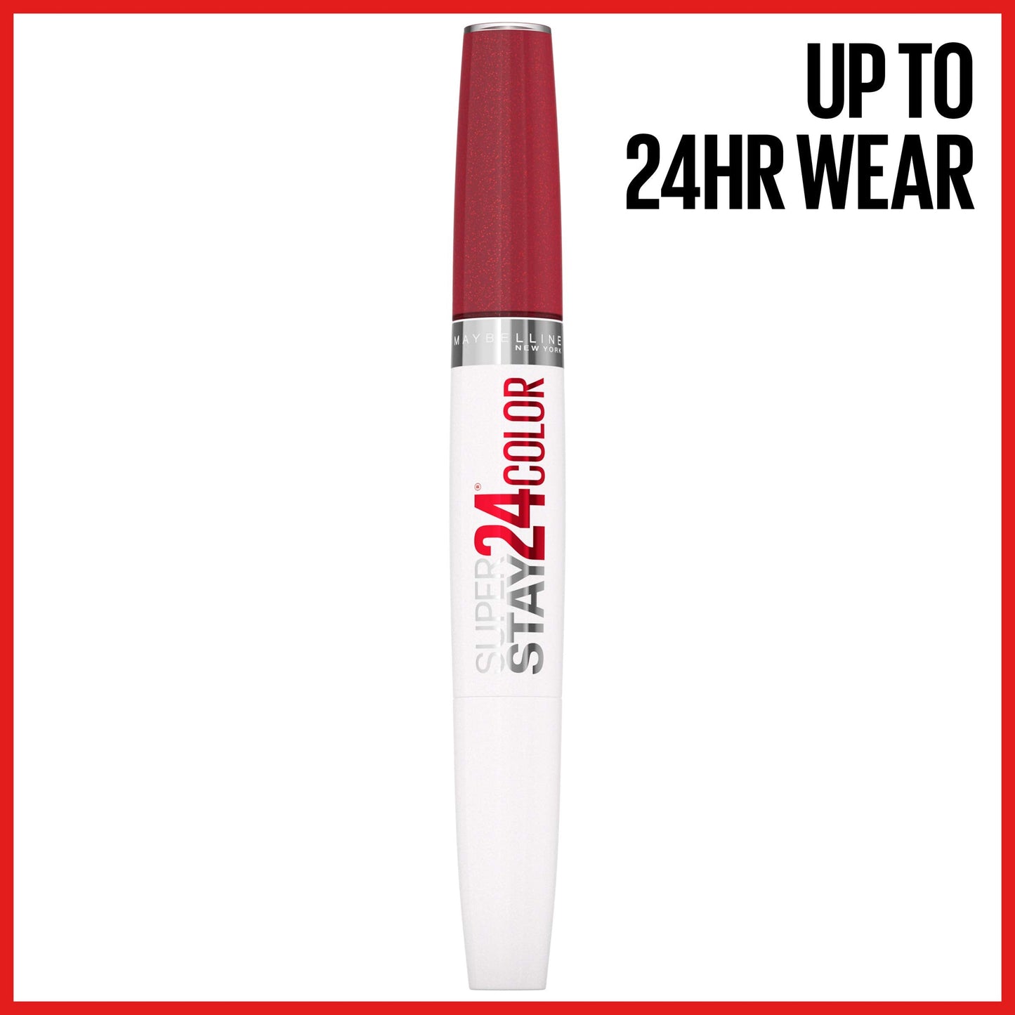 MAYBELLINE Super Stay 24 2-step Long Lasting Liquid Lipstick and Lip Balm, 930 City Ablaze, 1 count Beauty & Personal Care MAYBELLINE