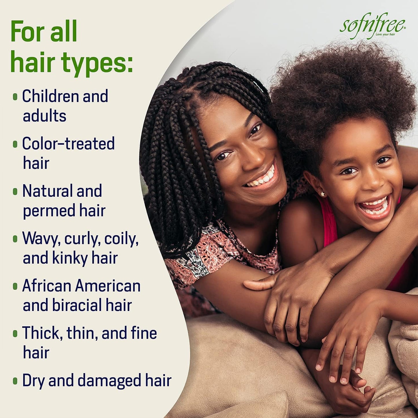 Sofn’Free Moisturizer & Curl Activator Lotion - Curl Defining Formula for Multicultural Curls, Soft Waves, Shine, Frizz Control for Natural Textures Beauty & Personal Care SOF N' FREE