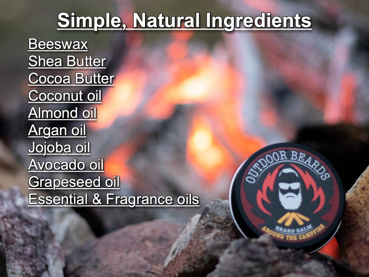 Outdoor Beards Beard Balm - 2 oz Cleansing Balm for Beards Short or Long - Beard Conditioner for Men - Essential Moisturizer for Every Man's Beard Beauty and Personal Care Outdoor Beards
