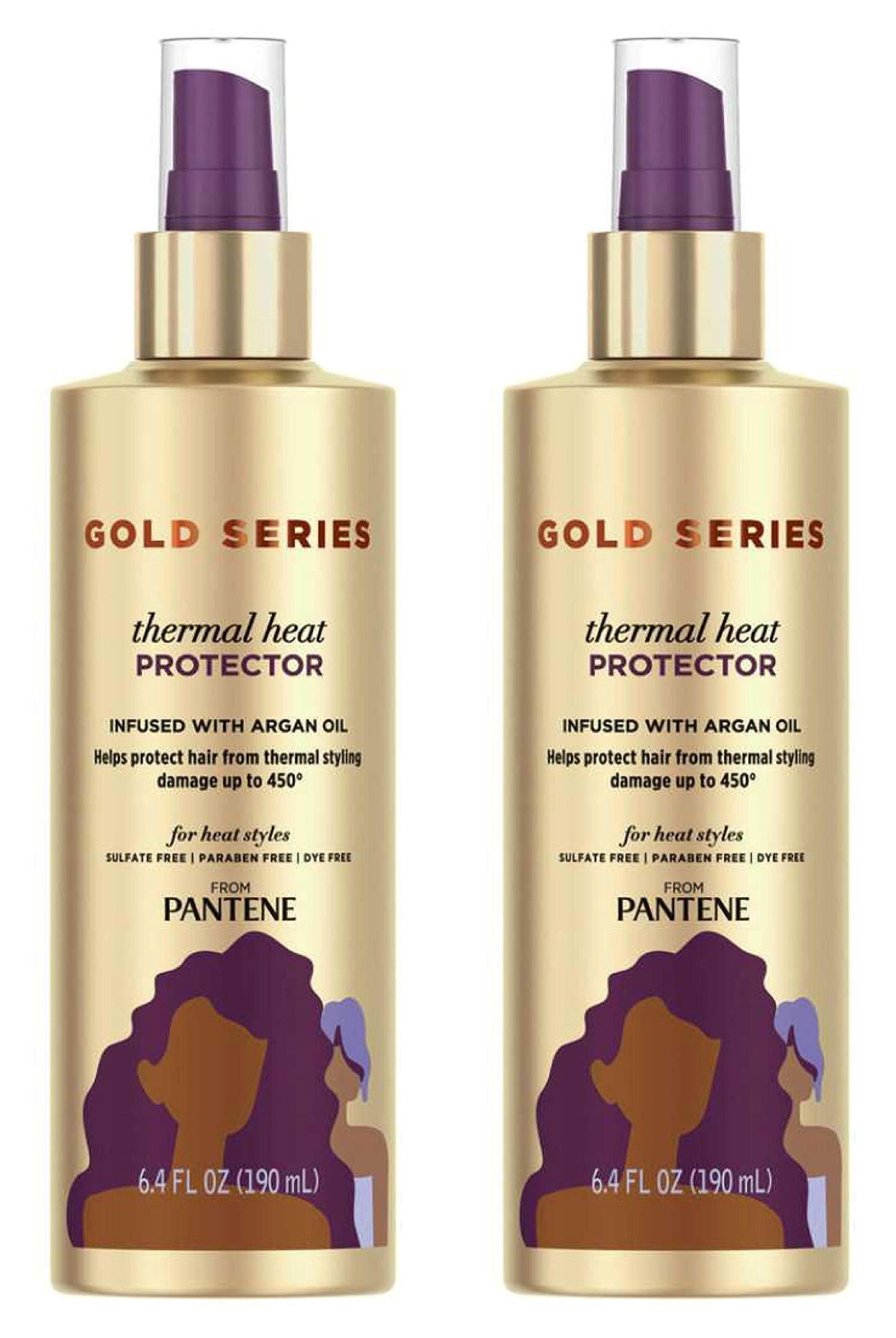 Pantene Gold Series Thermal Heat Protector 6.4 Ounce Pump (Pack of 2) Beauty & Personal Care Pantene