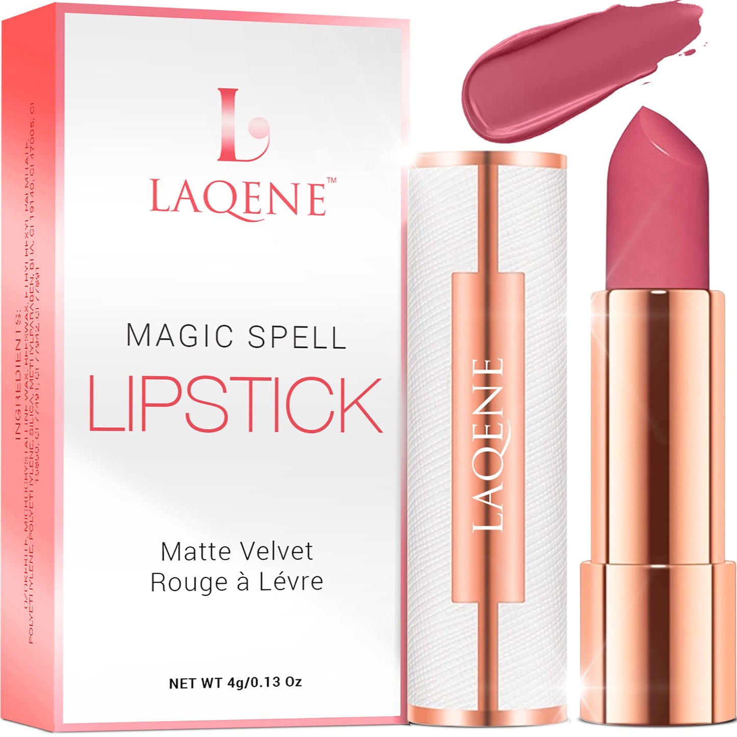 LAQENE Luxury Line: Kissproof Rouge Lipstick - Show-Stopping: Looks Gorgeous on You - Silky Comfortable & Smooth - Richly Pigmented, Unique Color Beauty & Personal Care LAQENE