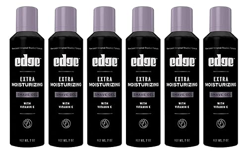 Edge Extra Moisturizing with Vitamin E Shave Gel 8.4 oz (Pack of 6) Beauty & Personal Care Edge Shave Gel