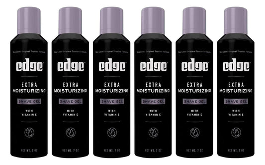 Edge Extra Moisturizing with Vitamin E Shave Gel 8.4 oz (Pack of 6) Beauty & Personal Care Edge Shave Gel