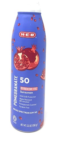 H-E-B Pomegranate Scented Sunscreen Spray - SPF 50-5.5oz bottle Beauty & Personal Care H-E-B