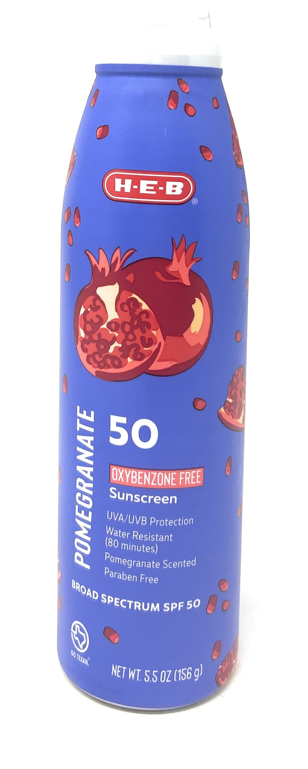 H-E-B Pomegranate Scented Sunscreen Spray - SPF 50-5.5oz bottle Beauty & Personal Care H-E-B