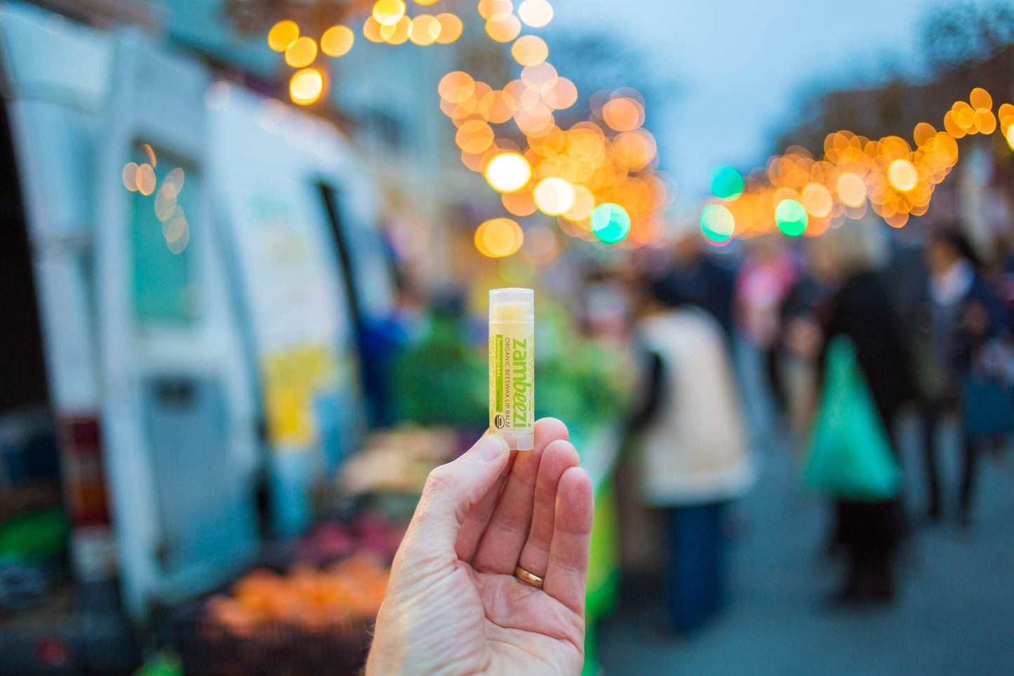 ZAMBEEZI Organic, Fair Trade Beeswax Lip Balm - Lemongrass 3 Pack - Ethically Sourced Beauty & Personal Care Zambeezi