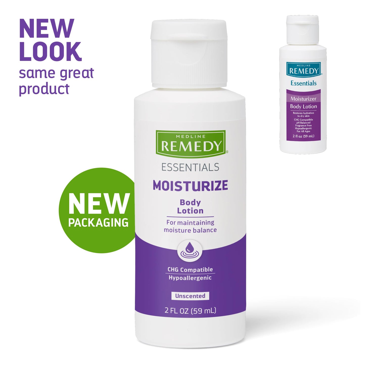 Medline Remedy Essentials Moisturizing Body Lotion (2 oz Bottle), Unscented, Travel-Size, Hydrating, Non-Greasy, For Dry Skin, Hypoallergenic, Men Beauty & Personal Care Medline Remedy