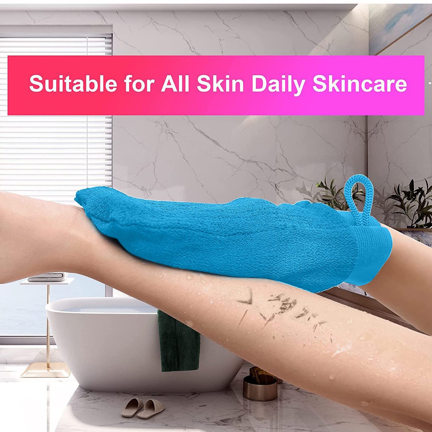 1 Piece Exfoliating Mitt Exfoliating Washcloth Korean Body Scrub Gloves Italy Face Shower Cloth Asian Bath Massage Mitts Exfoliating Gloves For Shower Beauty and Personal Care Vdaxvme