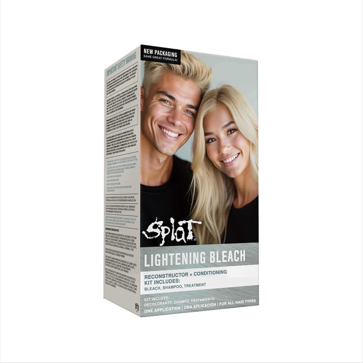 Splat Lightening Bleach Kit, 1 Application, Includes Oxide, Lightening Bleach Powder, Complete Shampoo & Deep Reconstructor Conditioner, Hair Bleach Beauty & Personal Care Splat