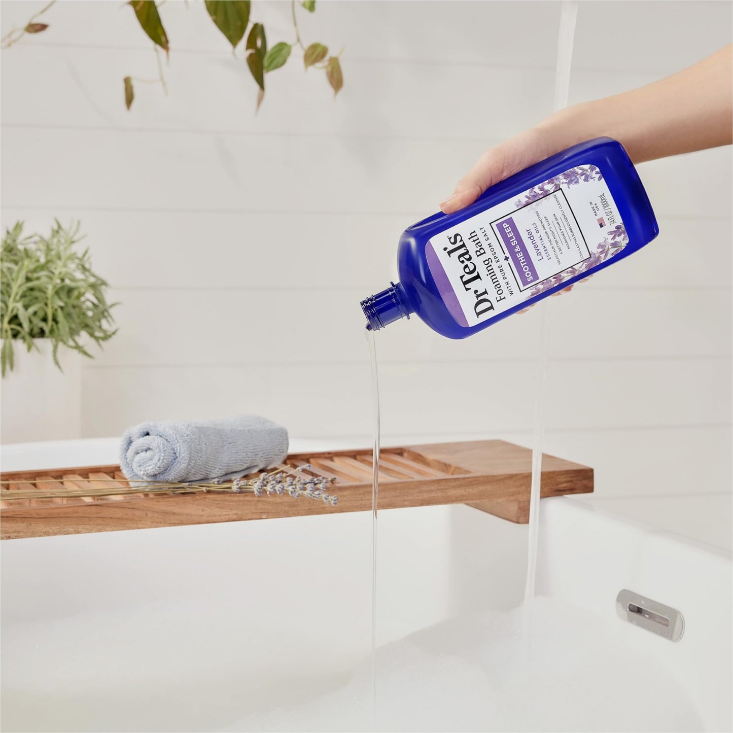 Dr Teal's Foaming Bath with Pure Epsom Salt, Soothe & Sleep with Lavender, 34 fl oz (Pack of 4) Beauty & Personal Care Dr Teal's