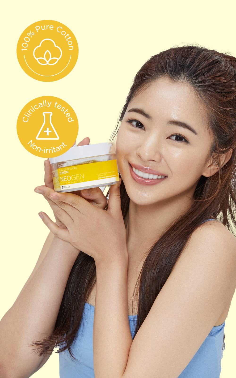DERMALOGY by NEOGENLAB Bio-Peel Gauze Peeling Pads (Lemon, 30 pads) - Exfoliating & Brightening Peeling Pad with PHA & Lemon & Lemongrass - Korean Beauty & Personal Care DERMALOGY by NEOGENLAB