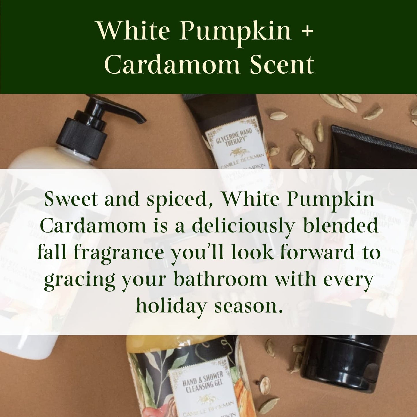 Camille Beckman Glycerine Hand Therapy Cream, White Pumpkin & Cardamom, 6 Ounce Beauty & Personal Care Camille Beckman