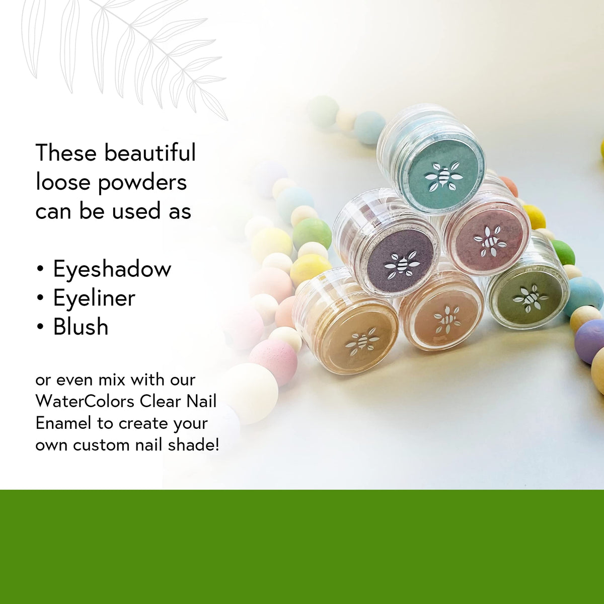 Honeybee Gardens PowderColors, Clean Mineral Eye Shadow in Castaway, Bright Shimmery Turquoise Blue, Versatile, Portable, & Skin-Friendly, 2g Beauty & Personal Care Honeybee Gardens