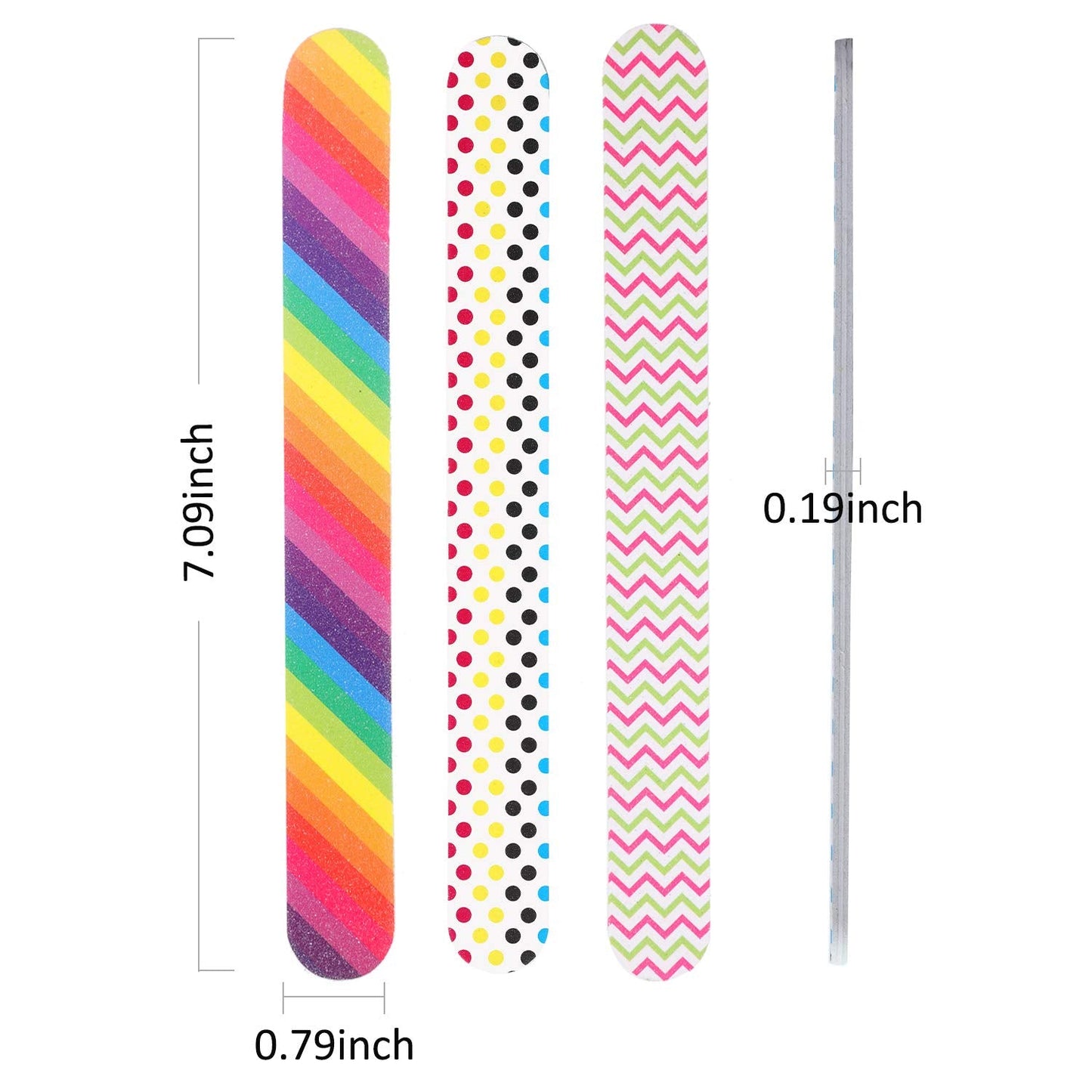 Mudder 20 Pcs Nail File Colorful Emery Boards Nail Buffer File Tools for Women Double Sided Filers for Shaping and Smoothing Toenails and Fingernails Beauty & Personal Care Mudder