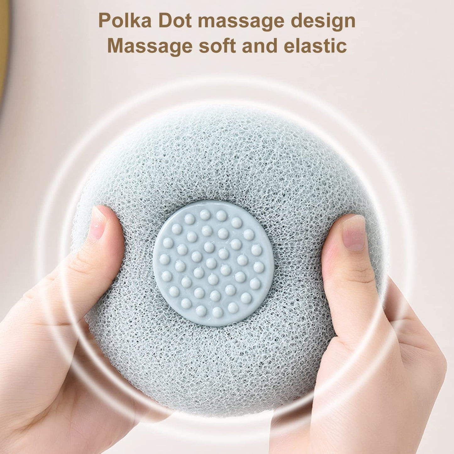 Bath Loofah Sponge, Exfoliating Bath Sponge Body Scrubber, Loofa Massage Bath Ball Sponge, Bath Sponge Shower Loofah, Mesh Pouf Bath Scrunchies Body Beauty and Personal Care Bluelans