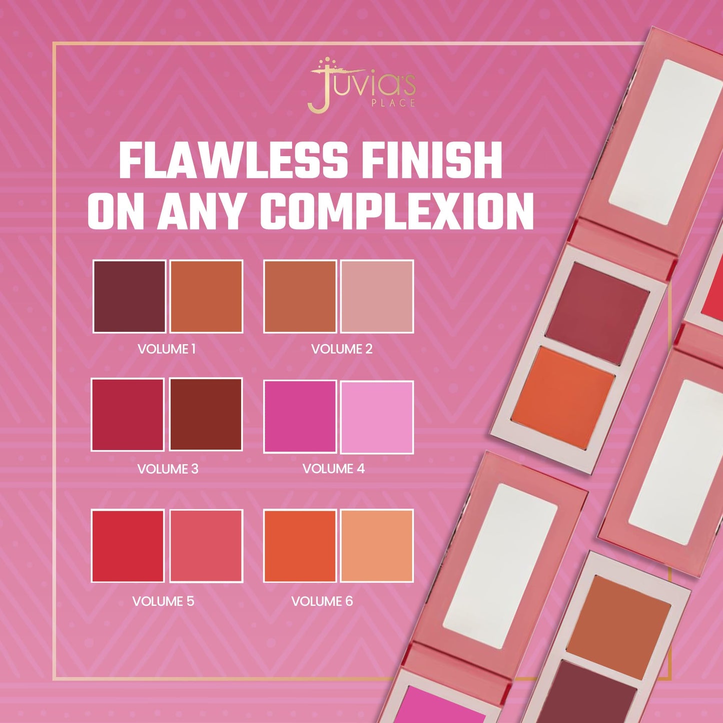 Juvia's Place Blushed Duo Blush Volume3 - Two Tone Pigmented Buildable Pressed Mineral Powder - Rosy Natural Cheeks Matte Fresh Finish for All Skin Beauty & Personal Care Juvia's Place