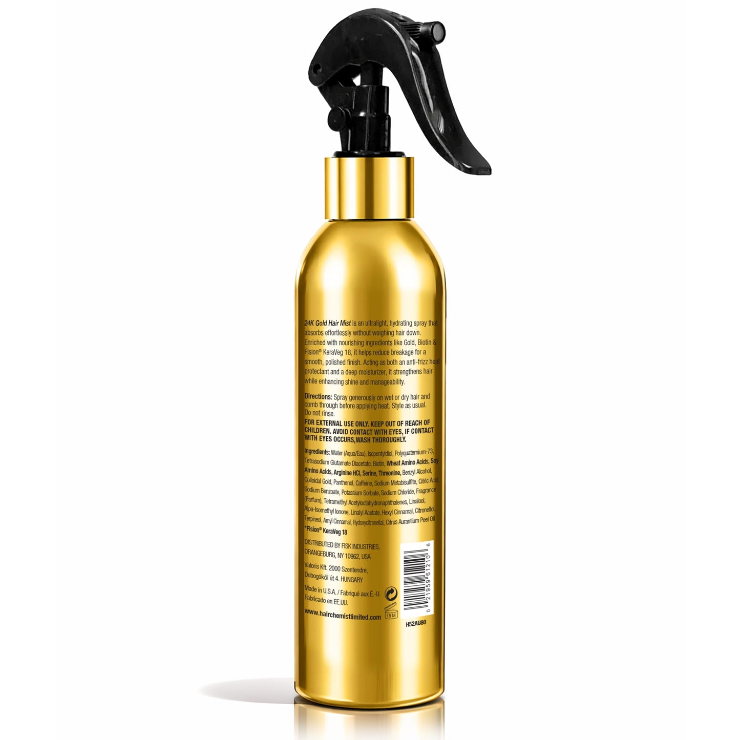 Hair Chemist 24k Gold Heat Protection Hair Mist 8 Ounce- UV & Thermal Heat Protectant Spray for Blow Drying & Flat Iron- Anti-Frizz and Shine Beauty & Personal Care Hair Chemist