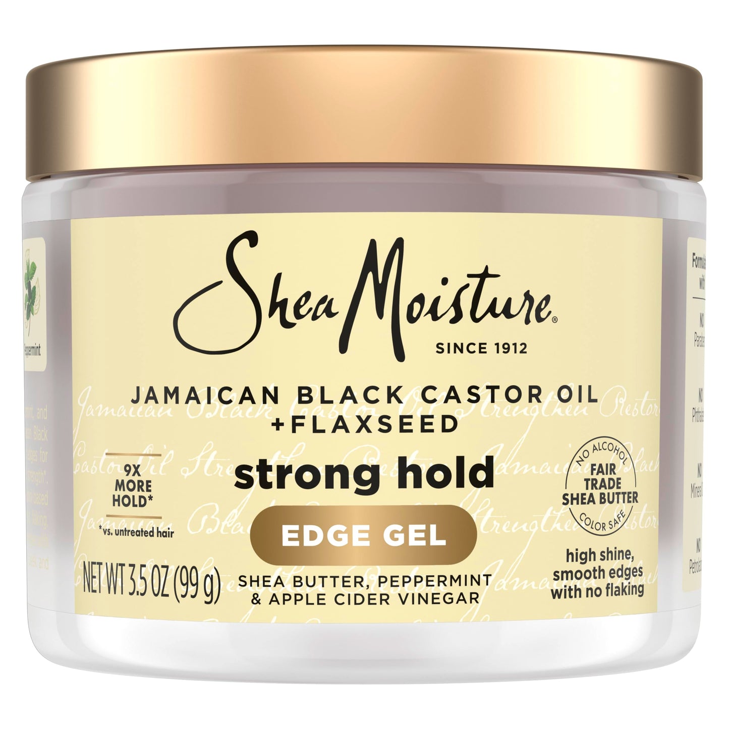 SheaMoisture Edge Control Strong Hold Gel+Flaxseed Jamaican Black Castor Oil Keeps Edges in Place,No Flakes,Infused With Hydrolyzed Corn Beauty & Personal Care Shea Moisture