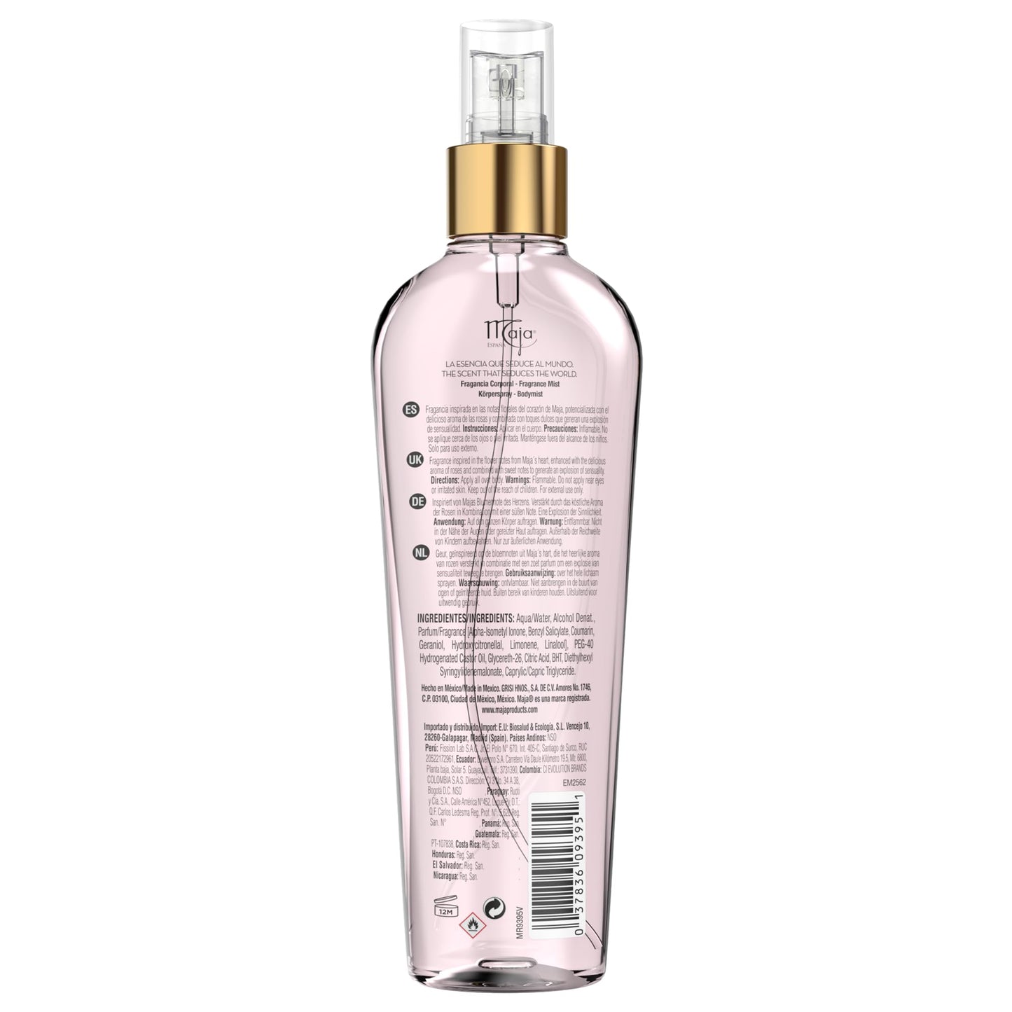 Maja Love Rose Perfumed Body Mist, Delicately Scented to refresh your Body with Flowers Essential Oils 8.1 Fl Oz, Spray Bottle Beauty & Personal Care Maja