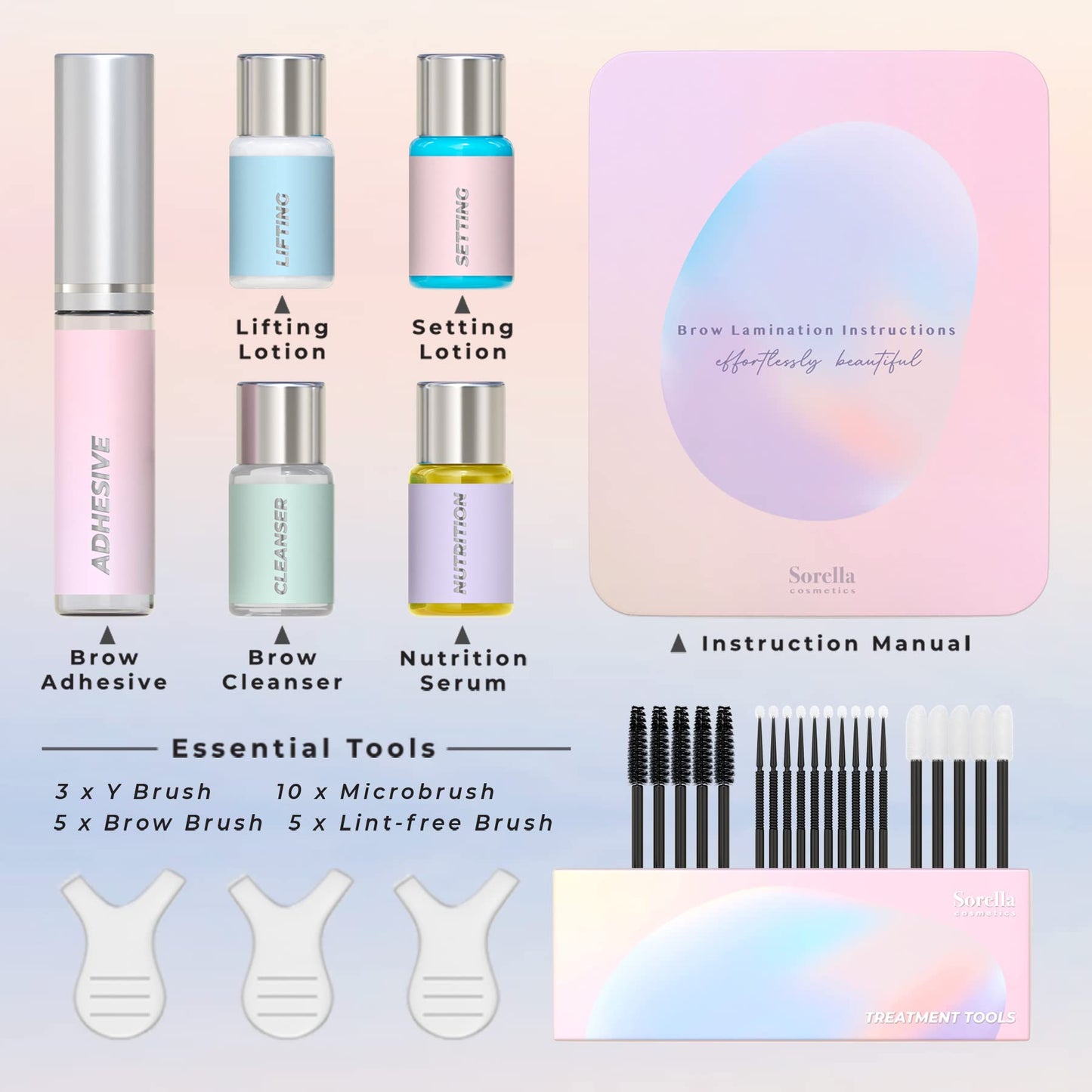 Brow Lamination Kit | Professional Eyebrow Lamination Kit | DIY At Home Keratin Brow Lift Kit for Fuller, Thicker Brows | Easy to Use, Long Lasting | Beauty & Personal Care Sorella Cosmetics