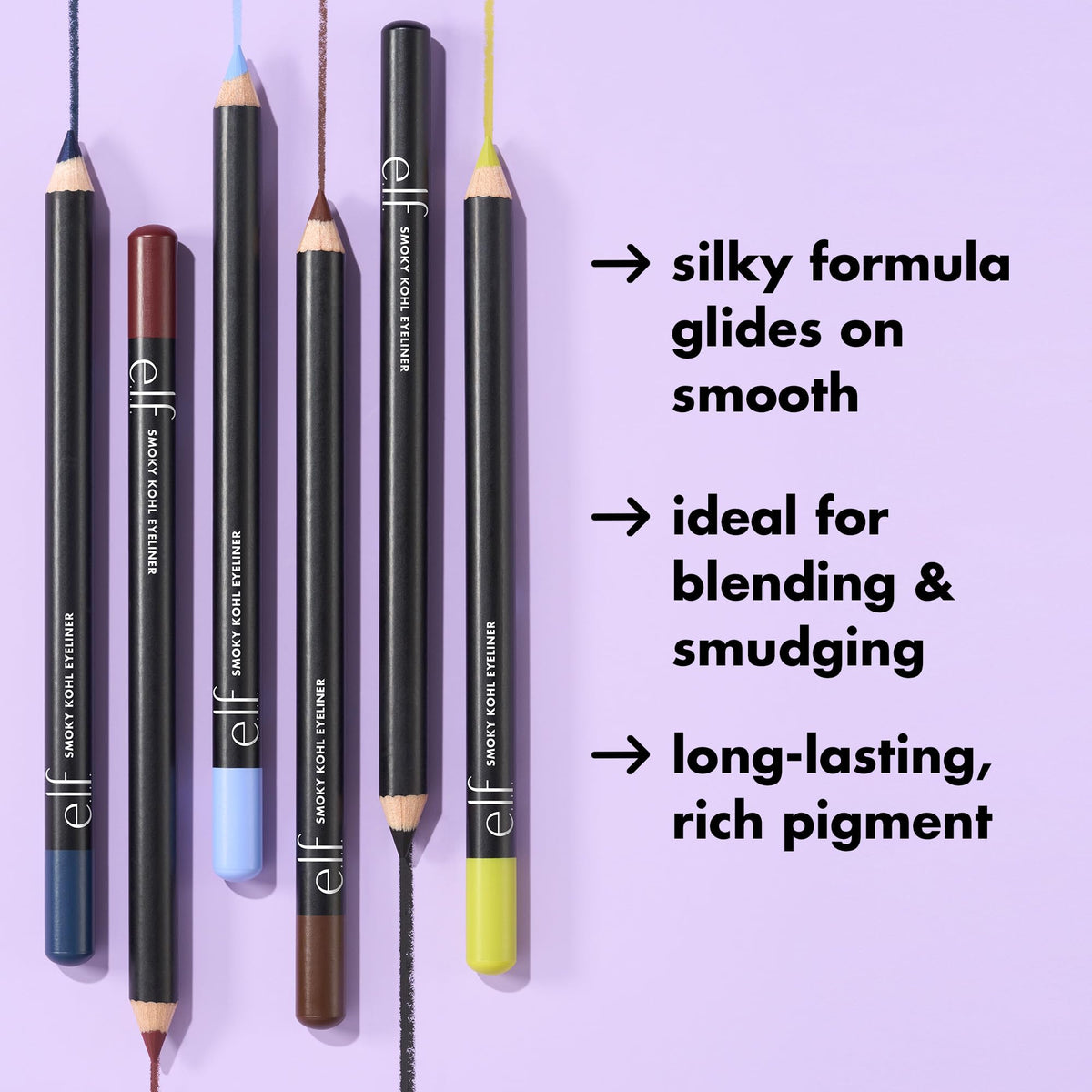 e.l.f. Smoky Kohl Eyeliner, Eye Pencil For Creating Long-Lasting, Bold, High-Pigmented Makeup Looks, Vegan , Beige Flag Beauty & Personal Care e.l.f.