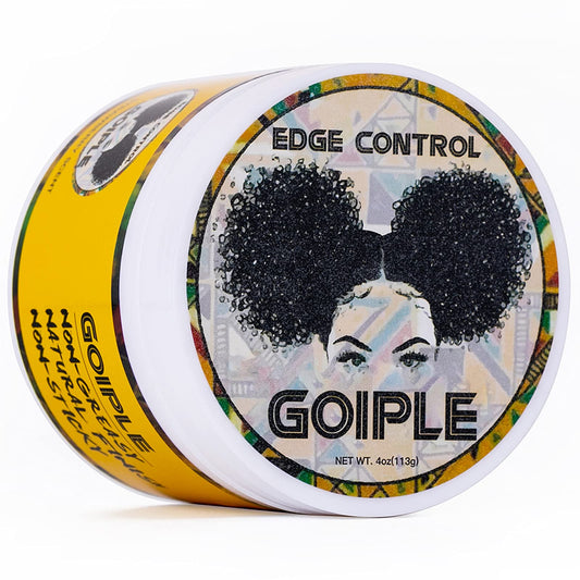 Edge Control Wax for Women Strong Hold Non-greasy, 4 OZ Edge Wax Styling Gel for Black Women Hair No Flaking, White Residue, Shine and Smooth, Long Beauty & Personal Care Goiple