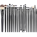 EmaxDesign 20 Pieces Makeup Brush Set Professional Face Eye Shadow Eyeliner Foundation Blush Lip Makeup Brushes Powder Liquid Cream Cosmetics Blending Beauty & Personal Care EmaxDesign