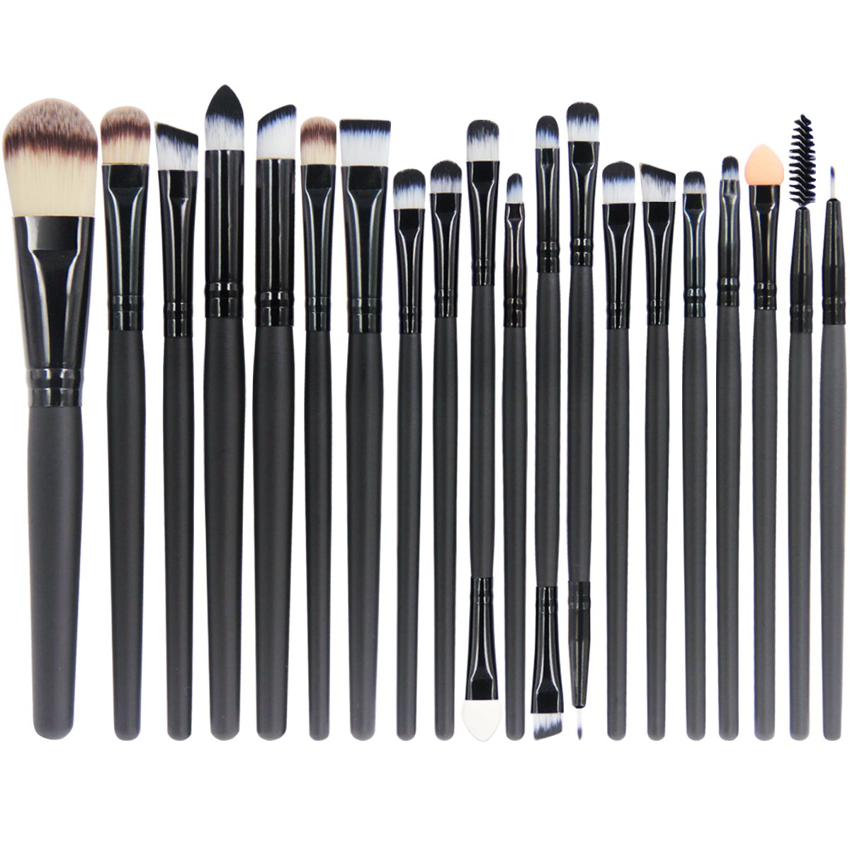 EmaxDesign 20 Pieces Makeup Brush Set Professional Face Eye Shadow Eyeliner Foundation Blush Lip Makeup Brushes Powder Liquid Cream Cosmetics Blending Beauty & Personal Care EmaxDesign