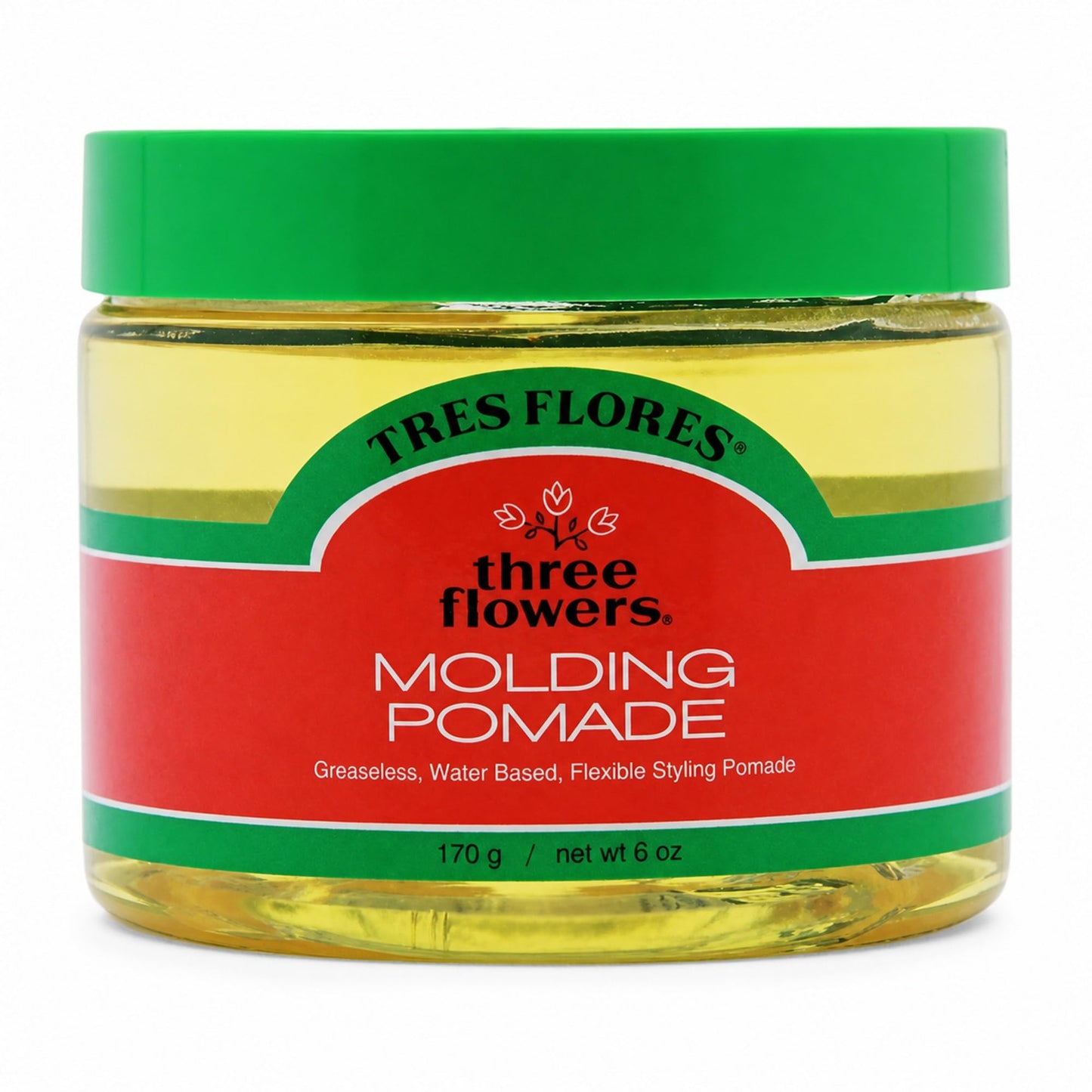 Three Flowers Molding Mens Pomade - Water-Based, Non-Greasy Hair Pomade for Men, Classic Hair Styling for Shape & Mold, 6 oz Beauty & Personal Care Three Flowers