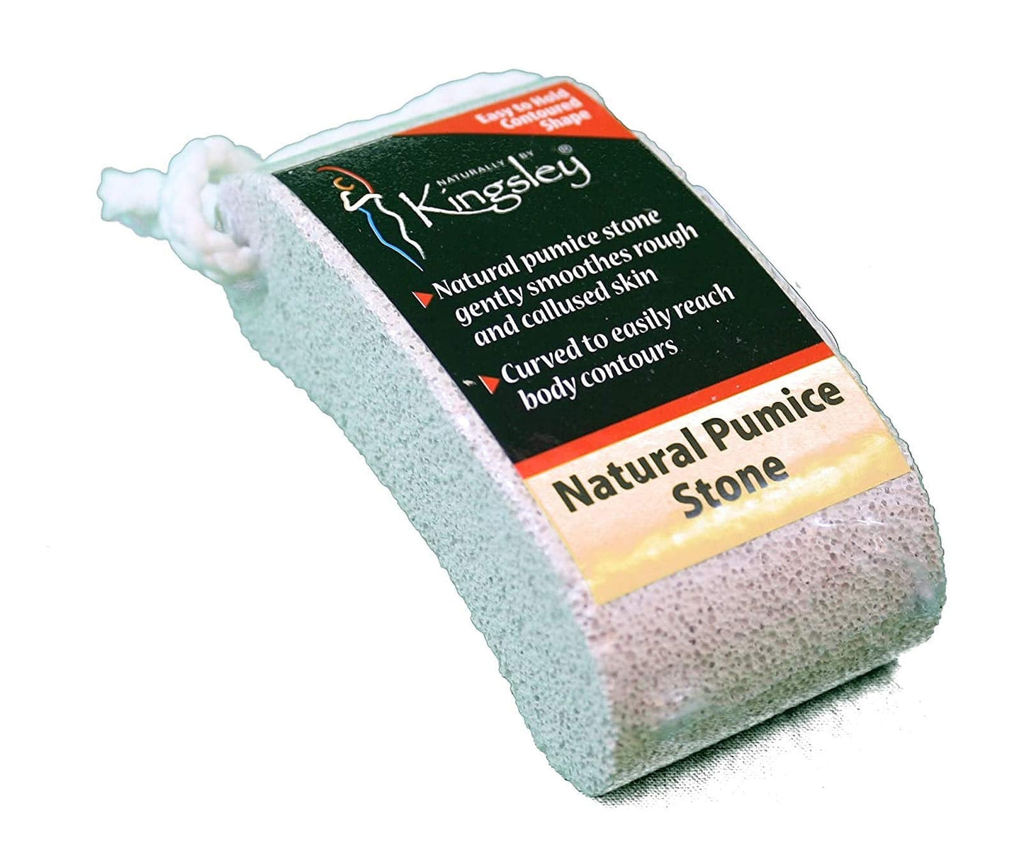 Kingsley Pillow Shaped Natural Pumice Stone On Rope Beauty & Personal Care Kingsley