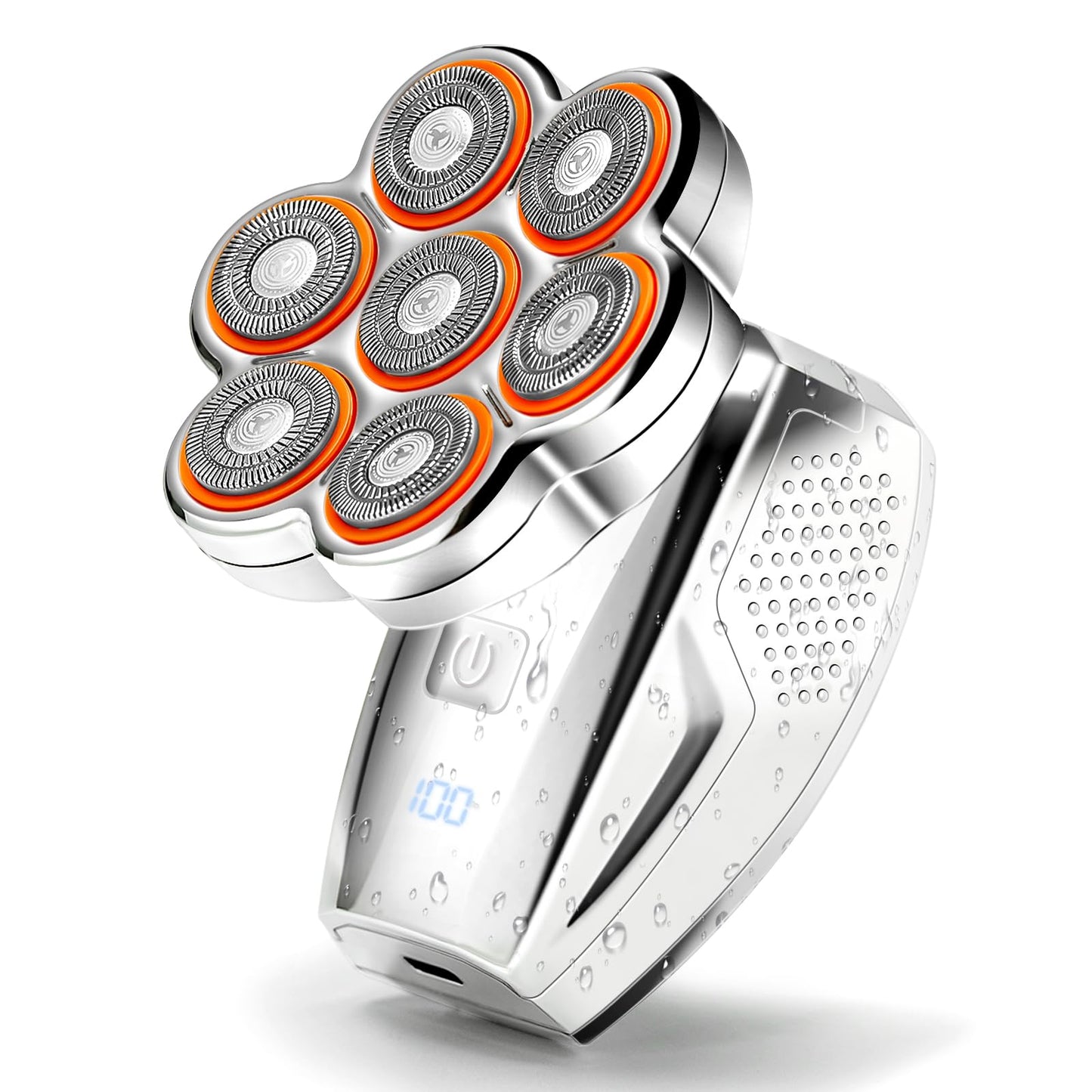 Head Shavers for Bald Men: 120min Long Time Use Rechargeable Electric Razor - Waterproof Wet Dry Shaving - Professional Grooming Kit for Balder Beauty and Personal Care YVTUTW