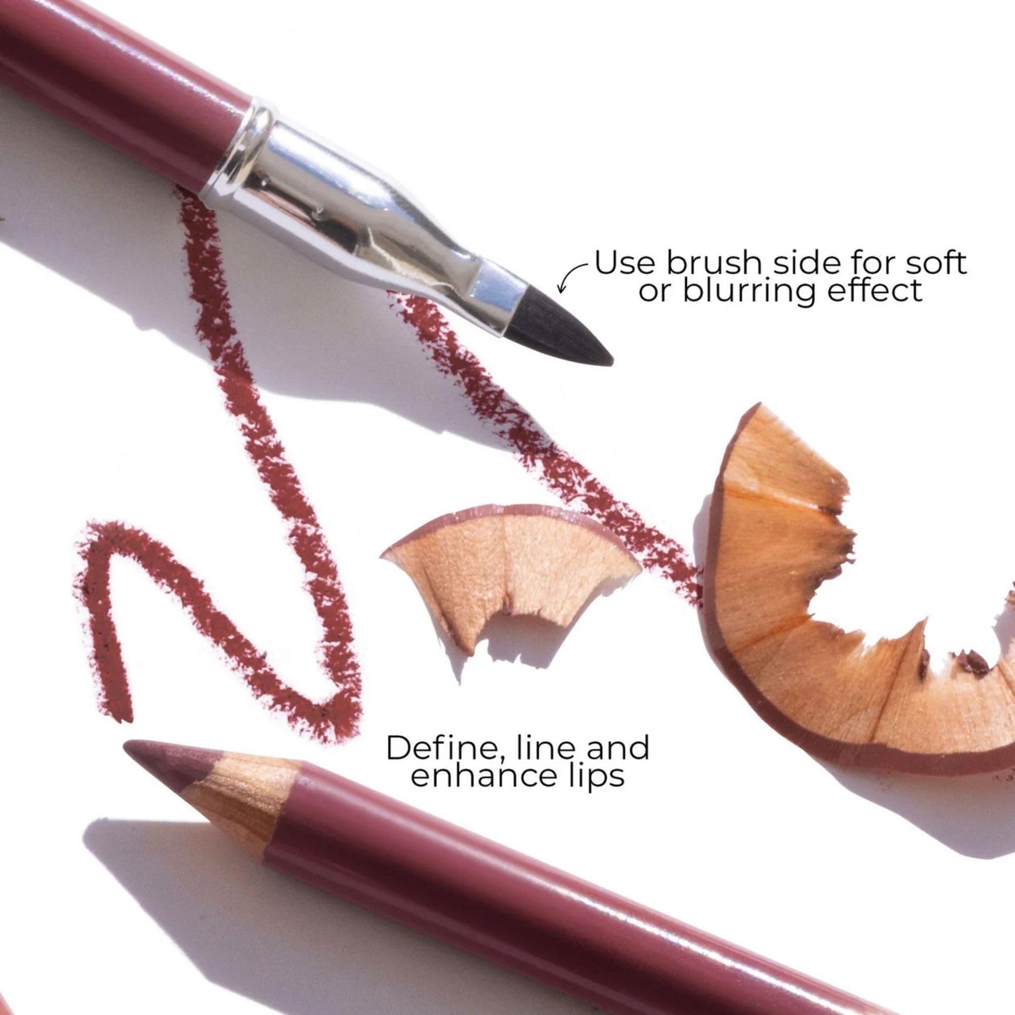 FITGLOW Beauty Vegan Lip Liner Pencil | Long-Lasting Lip Enhancer with Blending Brush | Hydrating Plumping Lip Liner | Smudge-Proof Lip Perfector | Beauty & Personal Care FITGLOW