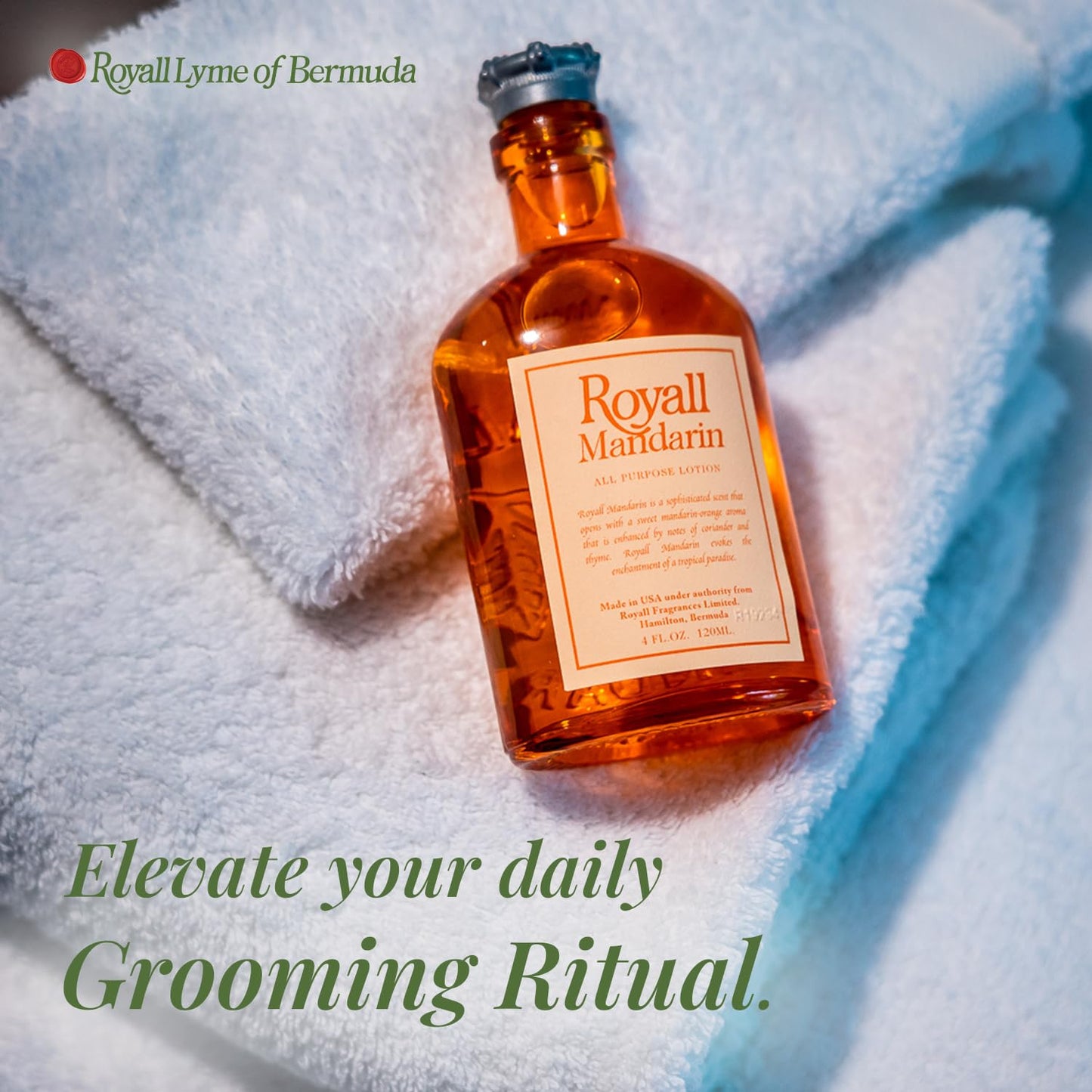 ROYALL MANDARIN, Men's Heritage Eau de Toilette, Bright Citrus Fragrance - 4 oz Spray Beauty & Personal Care ROYALL LYME