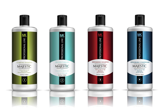 MK Hair Protein Therapy 1000 ml /33.8 Fl Oz KIT - Formaldehyde Free Beauty & Personal Care MAJESTIC KERATIN