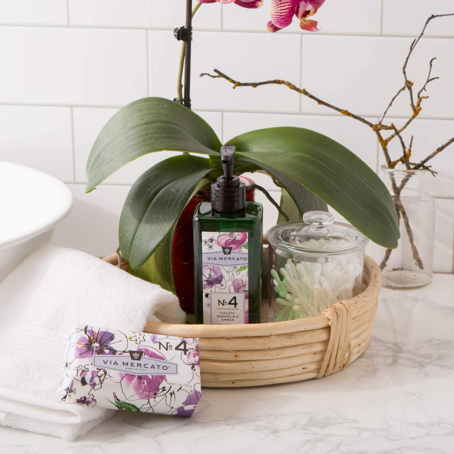 Via Mercato Liquid Soap, Shea Butter Enriched (12 oz), No. 4 - Violets, Magnolia & Amber Beauty & Personal Care Via Mercato