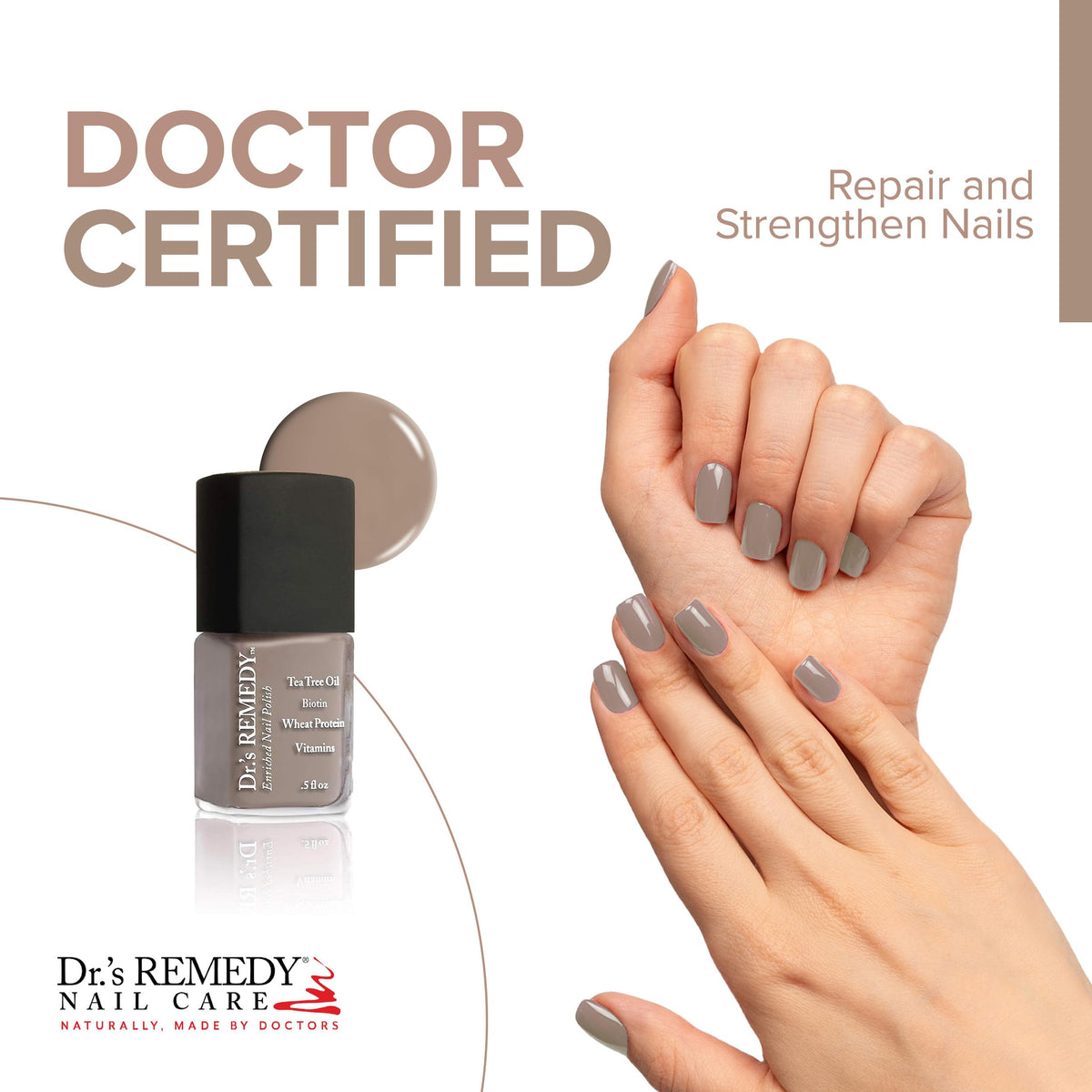 Dr.'s Remedy Enriched Nail Polish -Cozy Cafe Beauty & Personal Care Dr.'s Remedy