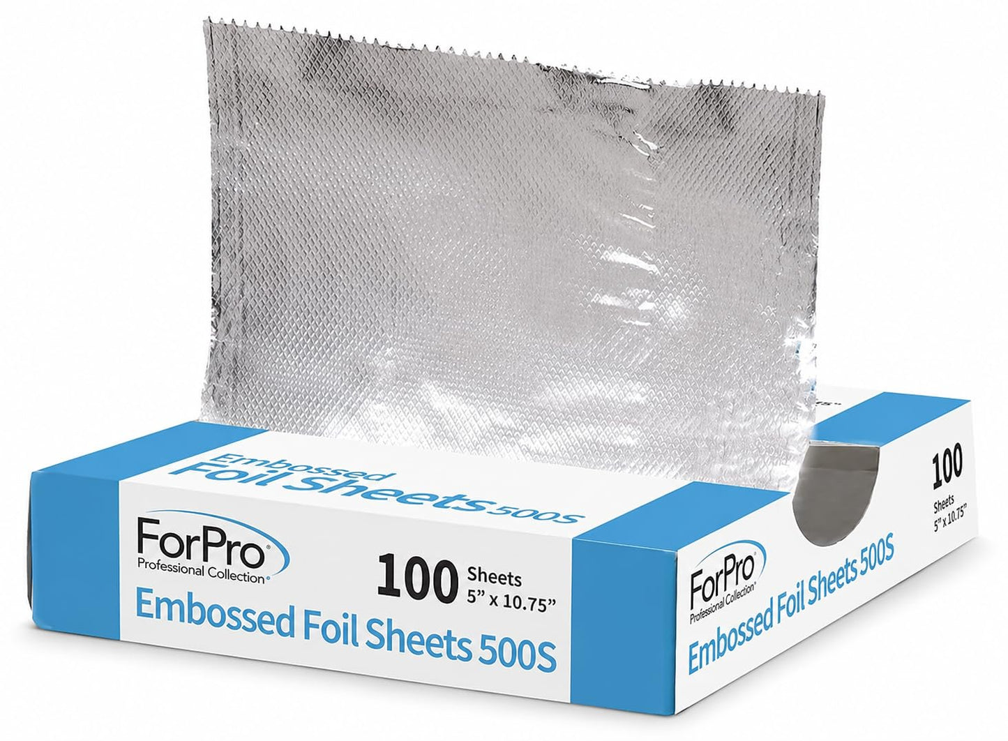 ForPro Professional Embossed Pop-Up Hair Foil Sheets for Salon Hair Color & Highlights, Pre-Cut Aluminum Foils, Non-Slip Embossed Texture, 5" W x Beauty & Personal Care ForPro Professional Collection