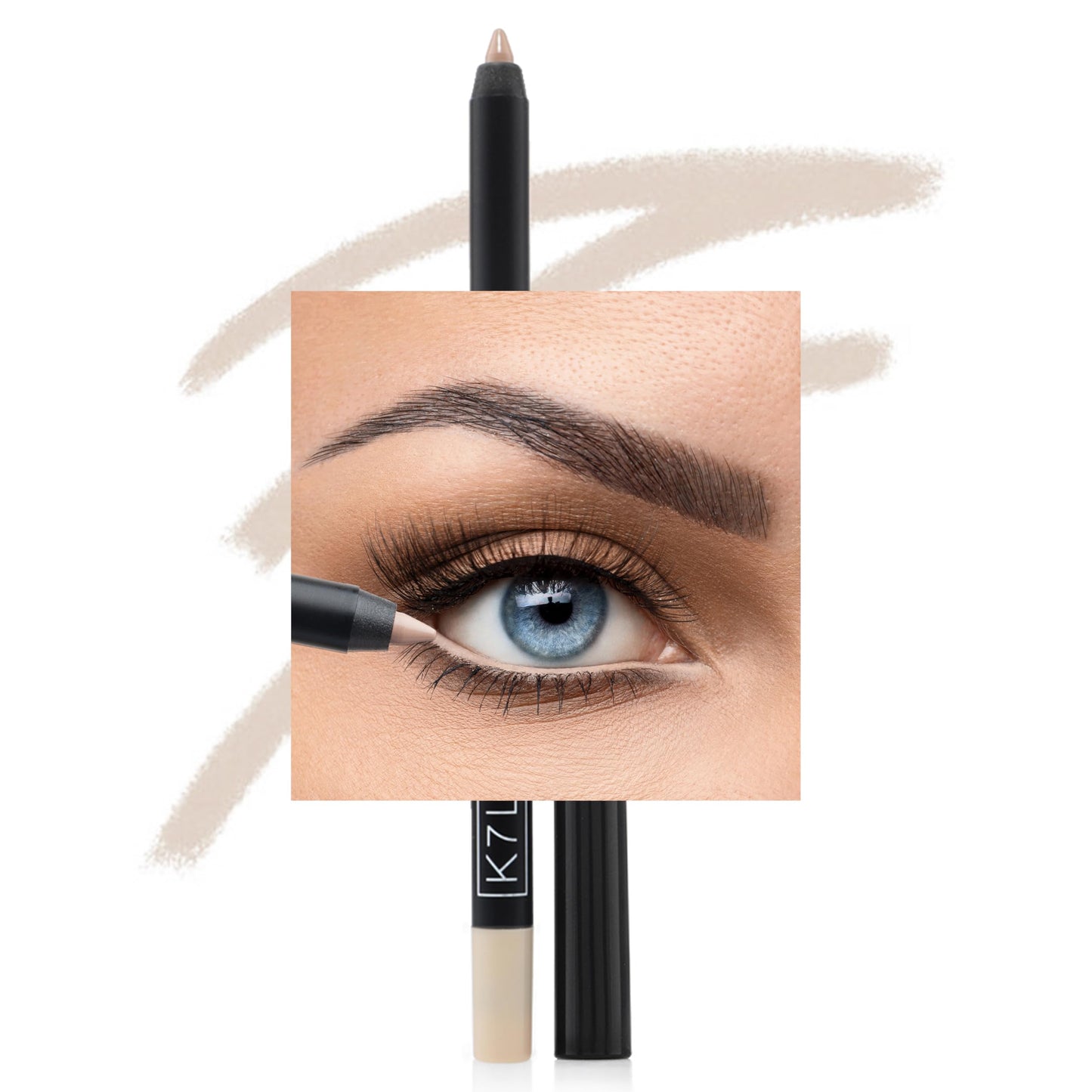 K7L Nude Eyeliner Brightens with a creamy formula - Waterproof and Smudge-Proof Beauty & Personal Care K7L