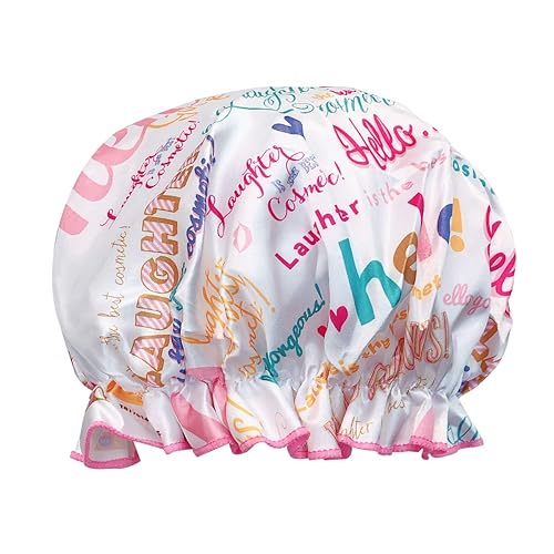 allydrew Reusable Women's Waterproof Shower Caps for Long Hair, Hello Laughter Beauty & Personal Care allydrew
