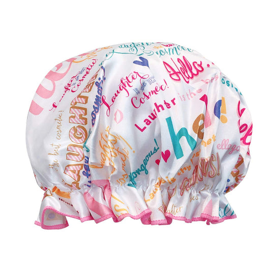 allydrew Reusable Women's Waterproof Shower Caps for Long Hair, Hello Laughter Beauty & Personal Care allydrew