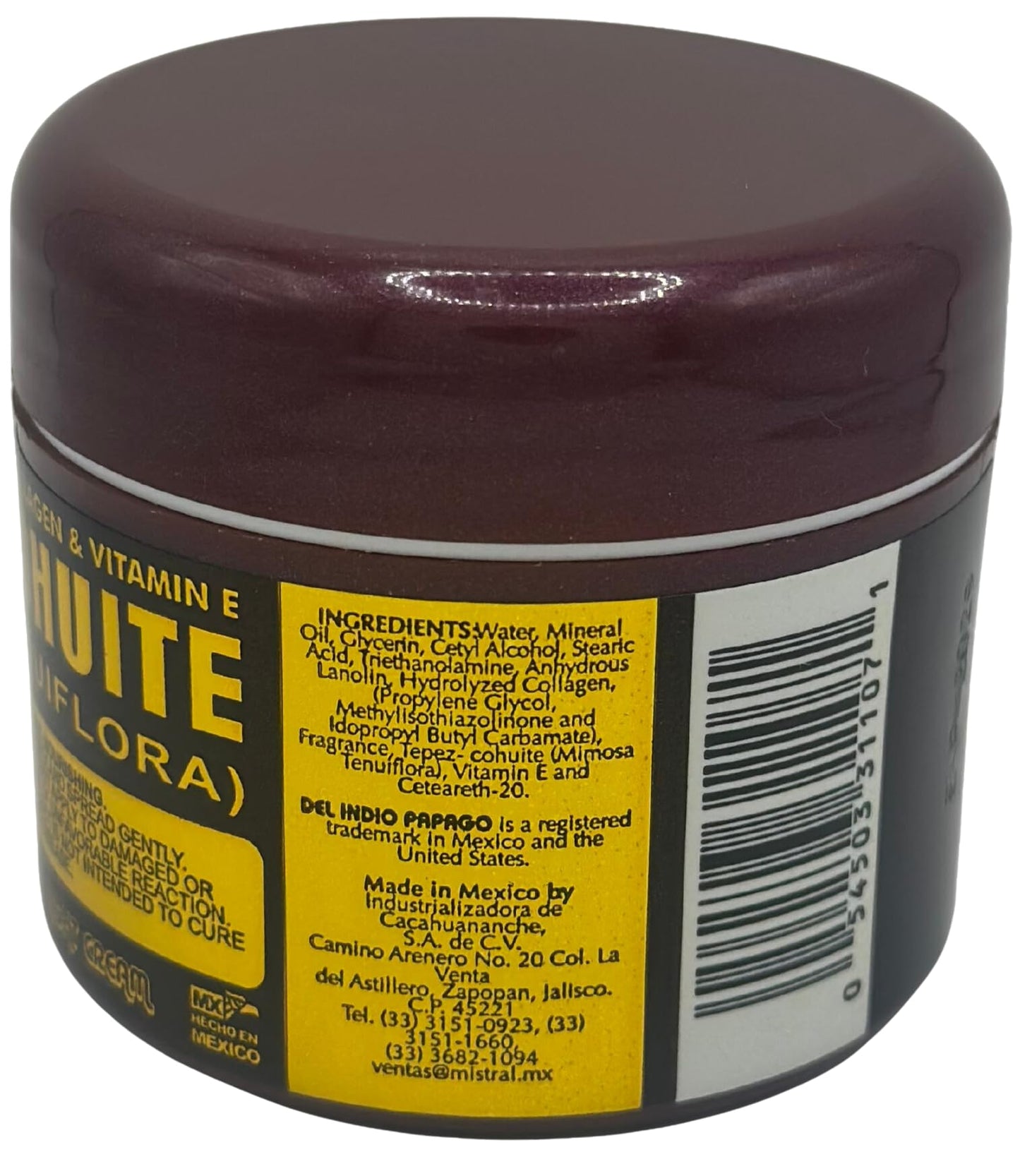 DEL INDIO PAPAGO Night Skin Cream with Tepezcohuite 60g / 2.Fl Oz Beauty & Personal Care Indio Papago