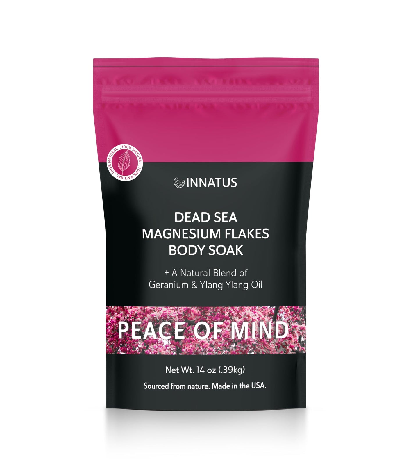 Pure Dead Sea Magnesium Flakes Clarity Soak - Relaxing & Replenishing 14oz Bath Soak - Infused with Natural Oils for Muscle Recovery (Ylang Ylang) Beauty and Personal Care INNATUS